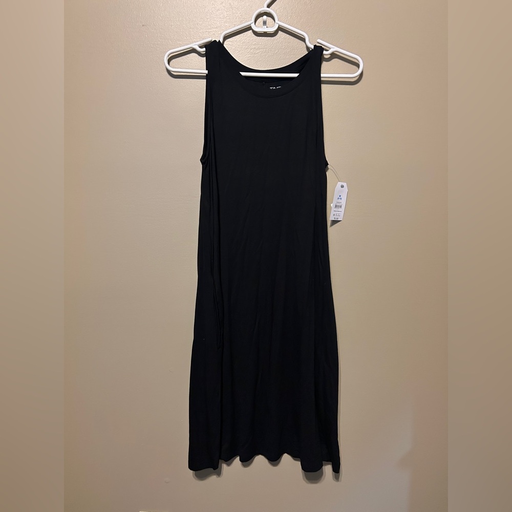 Time and Tru Black Midi Dress